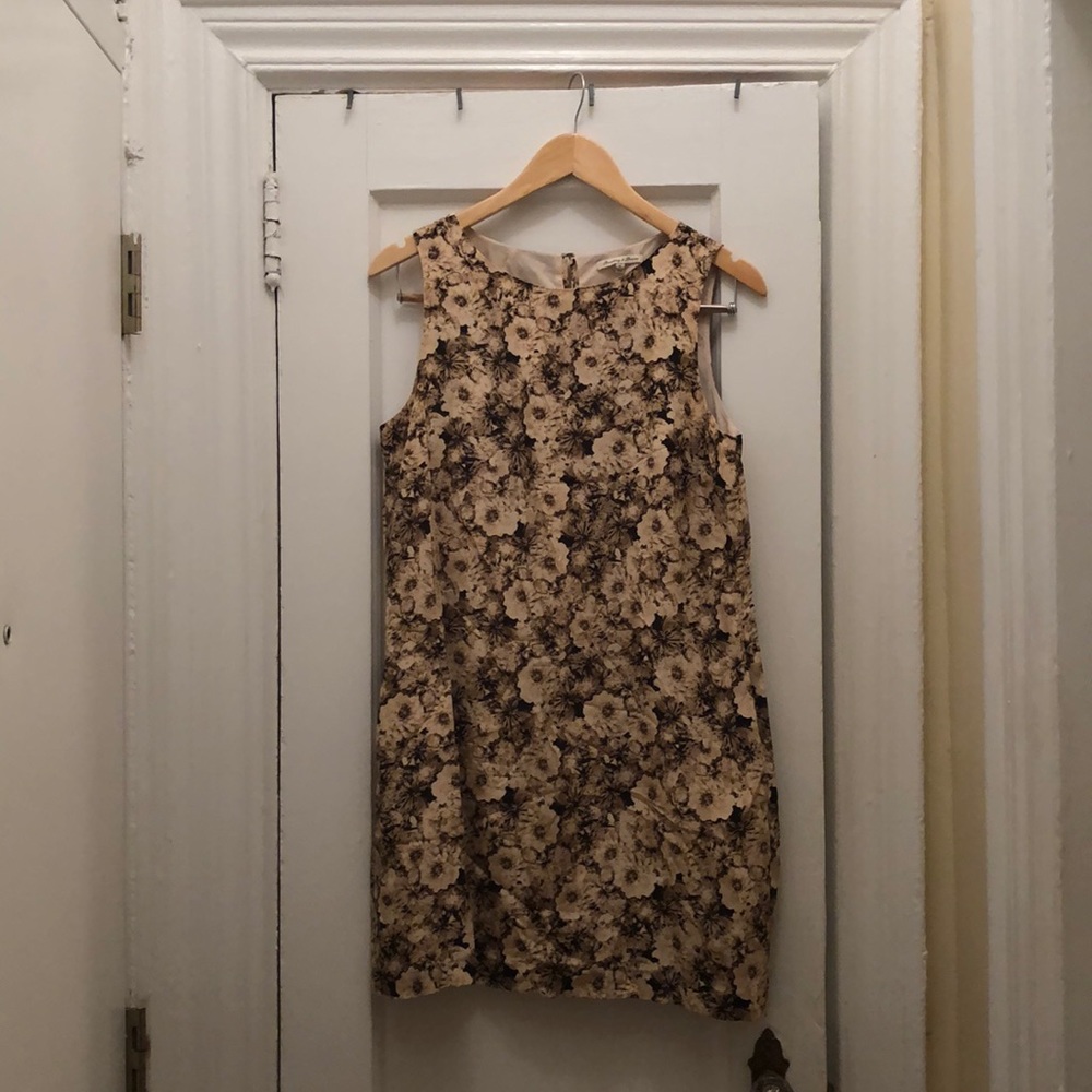 Flowery neutral dress